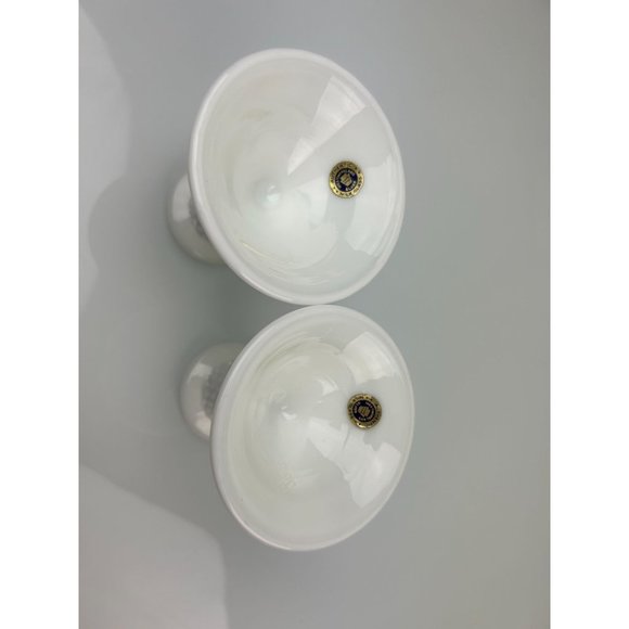 WESTMORELAND Authentic Milk Glass Set of 2 Hobnail Candle Holders White Home - Picture 10 of 12